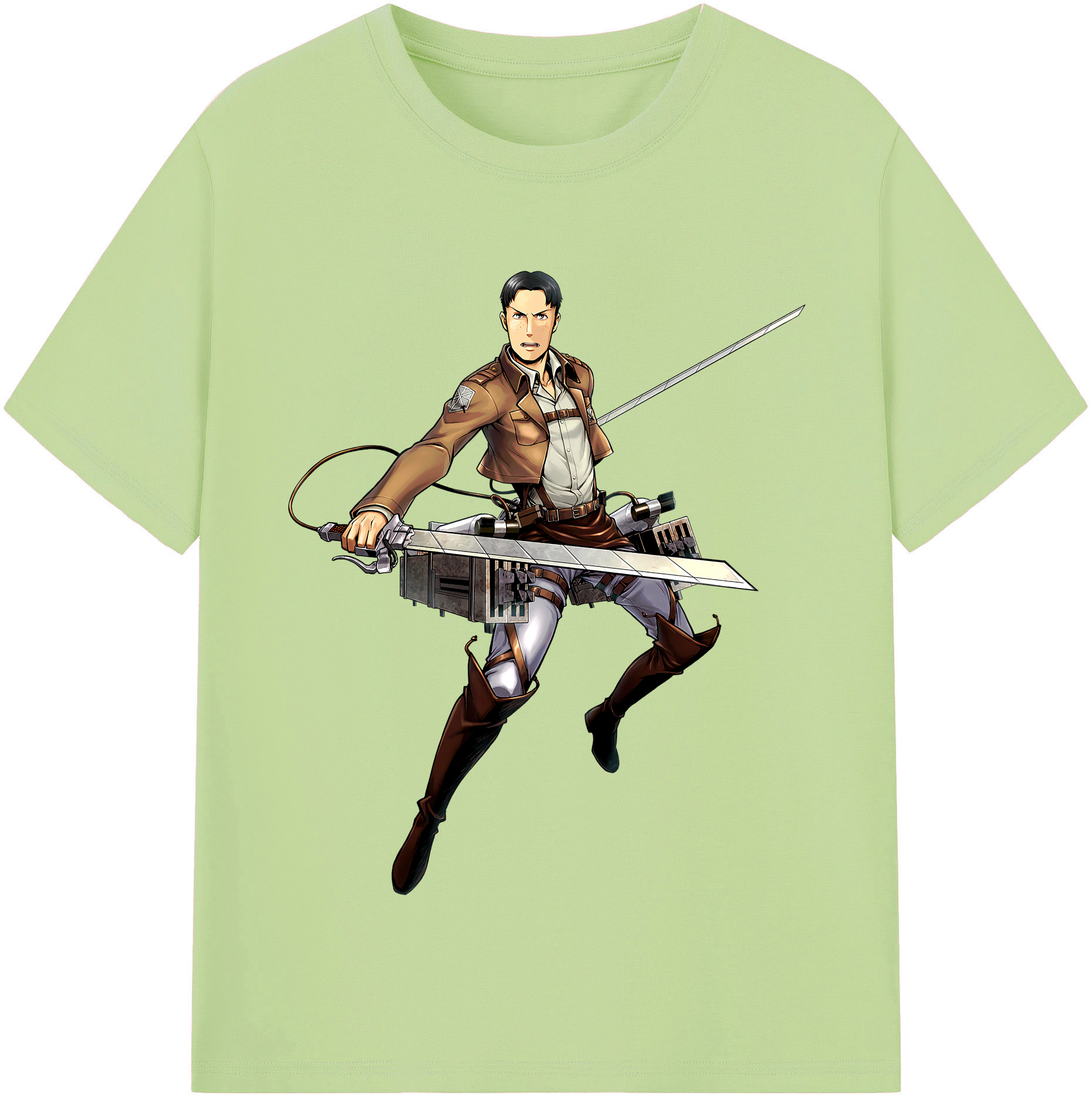 （画像用） 進撃の巨人 Attack on Titan 綿100％半袖Tシャツ（フロントプリント）